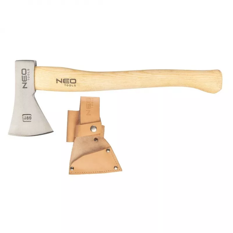 NEO TOOLS Bushcraft kirves tupes 400g | sepistatud kõrge süsinikusisaldusega teras, hikkoripuust käepide