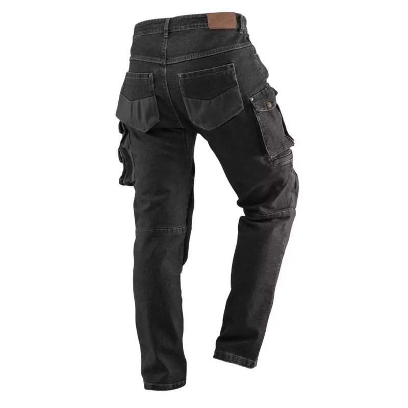 NEO TOOLS DENIM Tööpüksid, must, suurus L