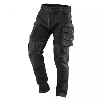 NEO TOOLS DENIM Tööpüksid, must, suurus L