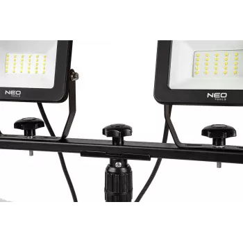 NEO TOOLS kahekordne prožektor 2x50W SMD LED 8500lm 230V statiivil 1,8m