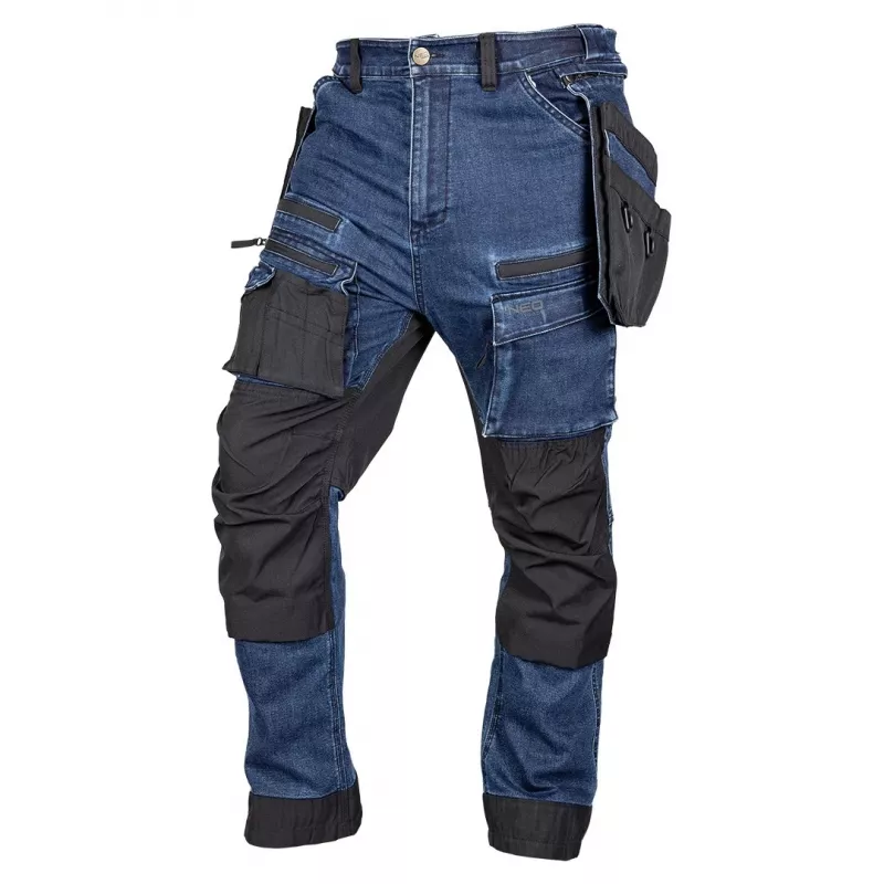 NEO TOOLS meeste teksatööpüksid Cordura tugevdustega, mereväesinine, suurus M (81-361-1-M)