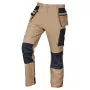 NEO TOOLS Mix&Match tööpüksid 4-suunalise venivusega, Cordura tugevdusega, beež-must, suurus L
