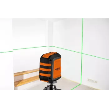 NEO TOOLS TOP-75-106 Ristjoonlaser 2 punase kiirega, isetasanduv, IP54, 10 m ulatus, 1/4 inch keere, riidest ümbris