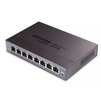 Netgear GS108E-400EUS 8-Port Gigabit Ethernet Plus Switch (Smart Managed Plus)