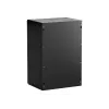 NETRACK 019-180-645-022 Seinale riputatav kapp 19 inch 18U 450mm Klaasuks Must Eemaldatavad külgpaneelid