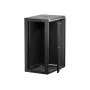 NETRACK 019-180-645-022 Seinale riputatav kapp 19 inch 18U 450mm Klaasuks Must Eemaldatavad külgpaneelid