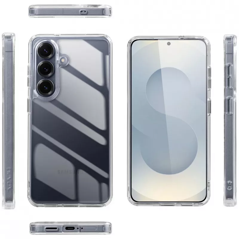 Nevox StyleShell SHOCKFlex kaitseümbris Samsung Galaxy S26 Plus jaoks, läbipaistev
