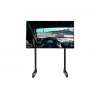 Next Level Racing põrandaalus - ümmarguse toruga vabaltseisev ühe monitori alus - kuni 65 tolli - kõrguse reguleerimine, kallutamine - maksimaalne kandevõime 50 kg - must