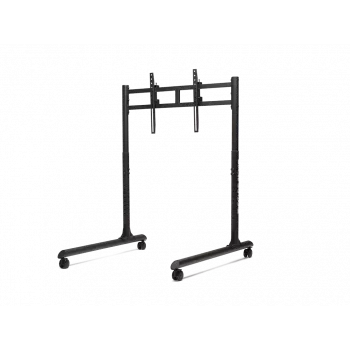 Next Level Racing põrandaalus - ümmarguse toruga vabaltseisev ühe monitori alus - kuni 65 tolli - kõrguse reguleerimine, kallutamine - maksimaalne kandevõime 50 kg - must