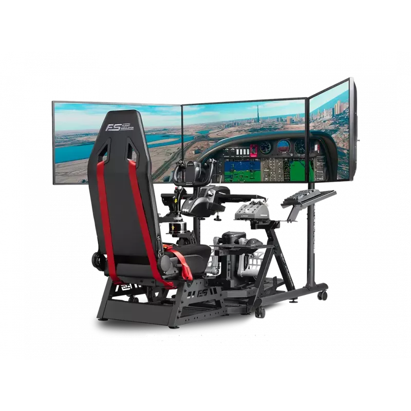 Next Level Racing põrandaalus ümmarguse toruga vabaltseisev ühe monitori alus kuni 3x43 tolli kõrguse reguleerimise ja kallutamisega maksimaalne kandevõime 50 kg must