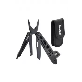 NEXTOOL Multitool Vanguard mutrivõti NE20131 15-in-1 roostevabast terasest EDC multitööriist reguleeritava mutrivõtmega, tangidega, noaga, saega, kruvikeerajatega, klaasipurustajaga, nailontupega