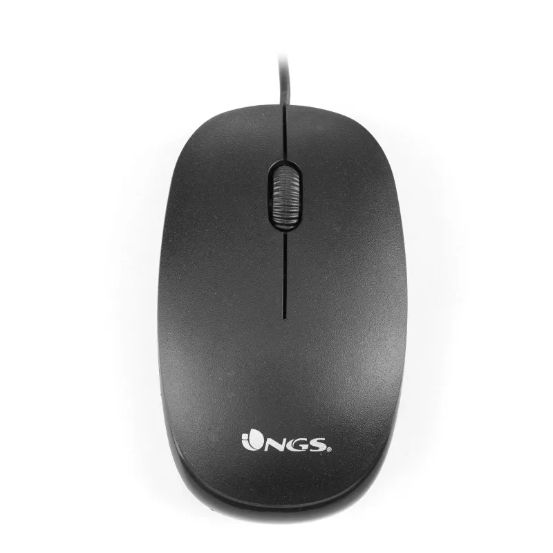 NGS Flame - Paremakäeline - Optiline - USB Type-A - 1000 DPI - Must