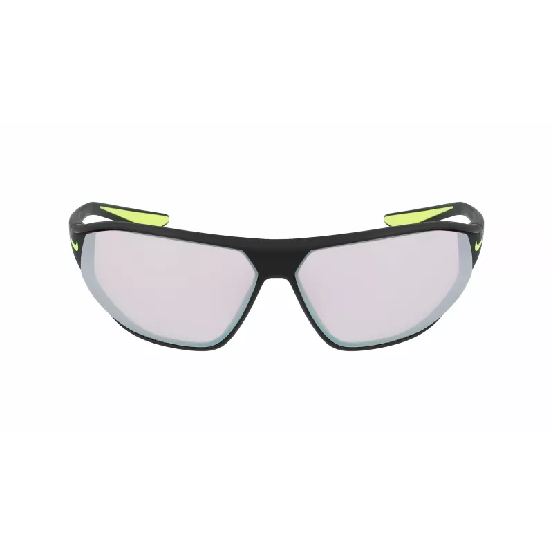 NIKE AEROSWIFTEDQ0 Unisex Sport Päikeseprillid - Matt Must, Hall Toon, 65 mm Lääts