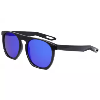 NIKE FLATSPOTXXIIM Unisex Päikeseprillid - Must raam, suitsuhall lääts, 52/20/145 mm