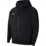 Nike Park 20 fliisist täispik lukuga kapuutsiga dressipluus must CW6891-010