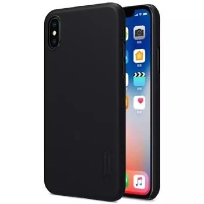 Nillkin Apple iPhone X/XS Super Frosted Tagakaas Must