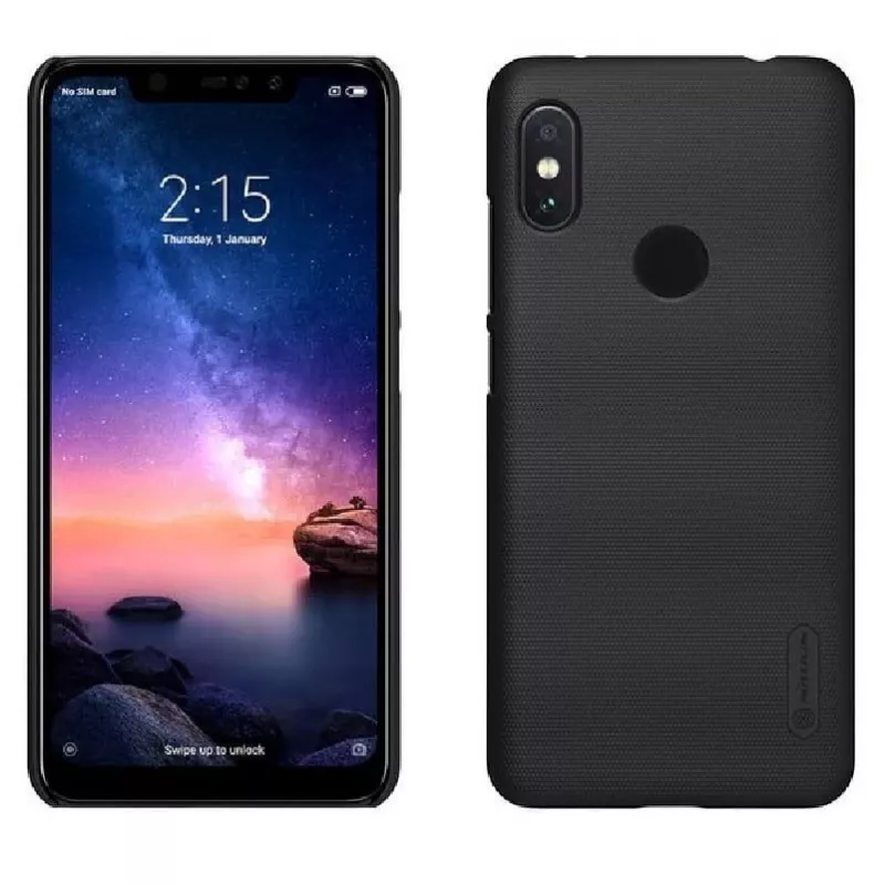 Nillkin Super Frosted Shield Case for Xiaomi Redmi Note 6 Pro - Must