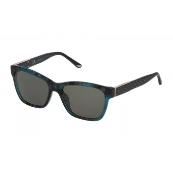 NINA RICCI Naiste Päikeseprillid SNR116540Z47 - Pruun Havana ruudukujuline atsetaatraam pruunide gradientpolükarbonaatklaasidega 54/18/140 mm
