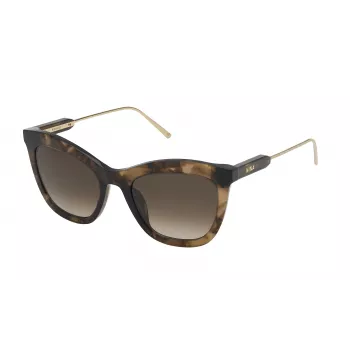 NINA RICCI Naiste päikeseprillid SNR300520GGU - Brown Havana, Gradient Grey läätsed, 52mm