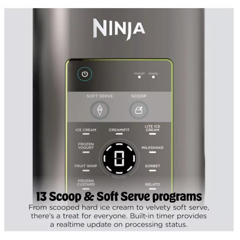 Ninja Creami Scoop & Swirl 13-in-1 jäätise- ja jääjoogimasin 0.48L sinine EU NC702EU