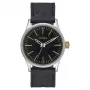 NIXON A377-2222-00 Meeste 38mm roostevabast terasest kell musta numbrilaua ja sadulpruuni nahkrihmaga
