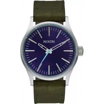 NIXON Sentry 38 naiste käekell A377-2302-00 Roosakuldne roostevaba teras Indigopunane nahk