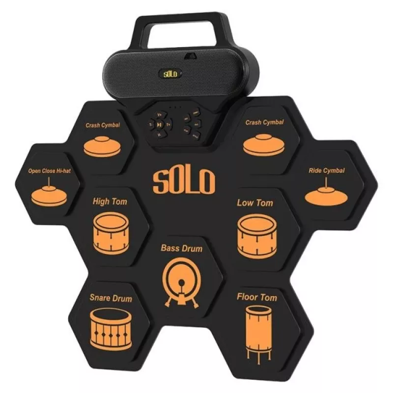 NN SOLO Rullitav Elektrooniline Trummikomplekt USB-C MP3
