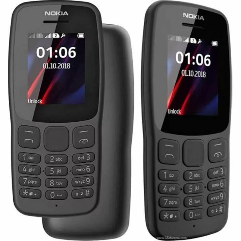 Nokia 106 TA-1114 kahe SIM-kaardiga 4MB must OEM