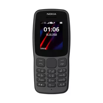 Nokia 106 TA-1114 kahe SIM-kaardiga 4MB must OEM