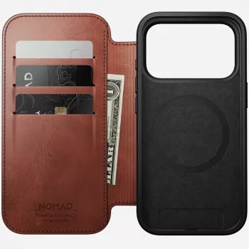 NOMAD Leather Case for iPhone 17 Pro with MagSafe and Wallet