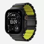 NOMAD Stratos Band - Titaanist käevõru Apple Watch 49mm jaoks koos FKM-iga (Must titaan, Volt FKM)