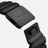 NOMAD Stratos Band - Titaanist käevõru Apple Watch 49mm jaoks FKM-iga (Must titaan, Ultra Orange FKM)
