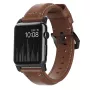 NOMAD Traditional Band - Horween Nahkrihm Apple Watch 46mm/49mm, Rustic Brown, Must Riistvara