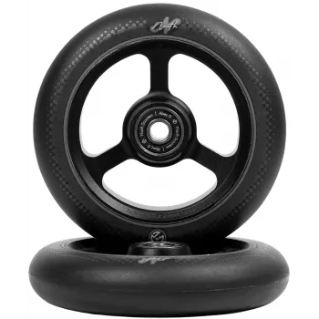 North Index Pro Scooter Rattad 2-Pack Must-Valge 110mm 88A