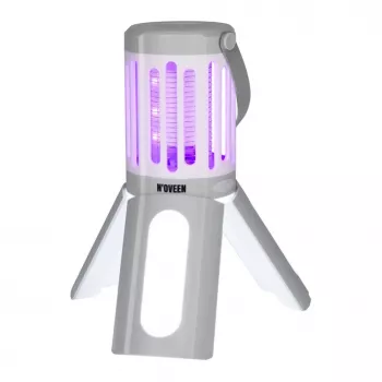 Noveen 2in1 Putukatõrjelamp LED-valgusega IPX4 Veekindel 40m² Katvus 1000V Patareitoitega