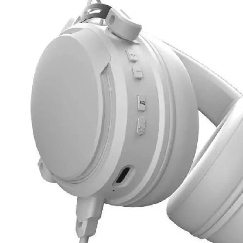 Nubi NH1 Juhtmega Kõrvaklappidega Mängupeakomplekt RGB-valgustusega, 50mm draiverid, Müra Isolatsiooniga Mikrofon - Valge