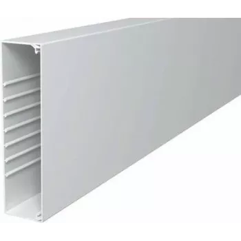 OBO BETTERMANN WDK60230RW seina- ja laekanal 60x230x2000mm PVC puhtvalge koos põhjaperforatsiooniga