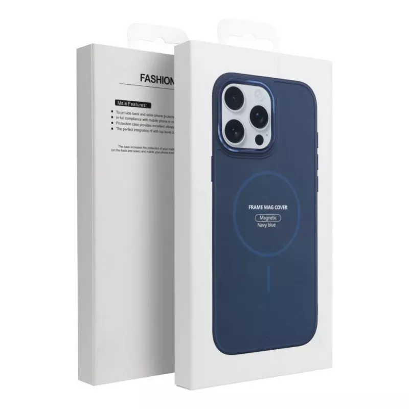 OEM korpus iPhone 13 Mini raamiga Mag-kate, ühilduv MagSafe'iga, mereväesinine