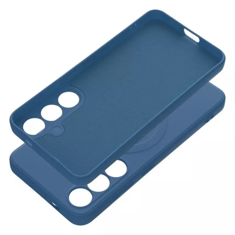 OEM Silikoonist MagSafe-kate Samsung Galaxy S24 jaoks koos kaamera kaitsega - sinine