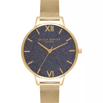 OLIVIA BURTON Wishing Star naiste käekell OB16GD75 - 34 mm roosakuldne roostevabast terasest võrk