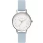 Olivia Burton Naiste Abstraktne Lillekell OB16AR03 30 mm Roosakuldne Roostevaba Teras Hall Nahk