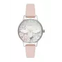 OLIVIA BURTON Naiste Celestial Kvartskell 30 mm Roosakuldne Roostevaba Teras Hall Nahk OB16GH09