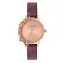 Olivia Burton naiste taevakell OB16CB21 - 30mm roosakuldne roostevabast terasest võrkrihm