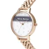 OLIVIA BURTON Naiste Taevane Kell OB16VS06 - 34mm Roosakuldne Roostevabast Terasest Korp, Hall Nahkrihm, Kvarts Analoog