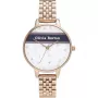 OLIVIA BURTON Naiste Taevane Kell OB16VS06 - 34mm Roosakuldne Roostevabast Terasest Korp, Hall Nahkrihm, Kvarts Analoog