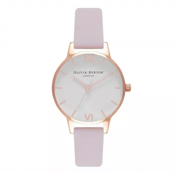 OLIVIA BURTON naiste Midi Dial käekell OB16MDW36 - 30mm roostevabast terasest korpus, hall nahkrihm, kvartsliikumine