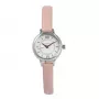 OLIVIA BURTON Naiste minisihtkell OB16MC59 - Roosakuldse tooniga roostevabast terasest korpus, valge sihverplaat, hall nahkrihm, 23 mm