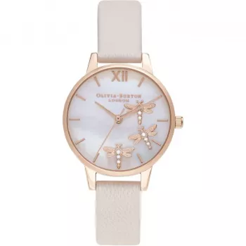 Olivia Burton naiste OB16GB01 sätendava sihverplaadiga roostevabast terasest käekell 30 mm