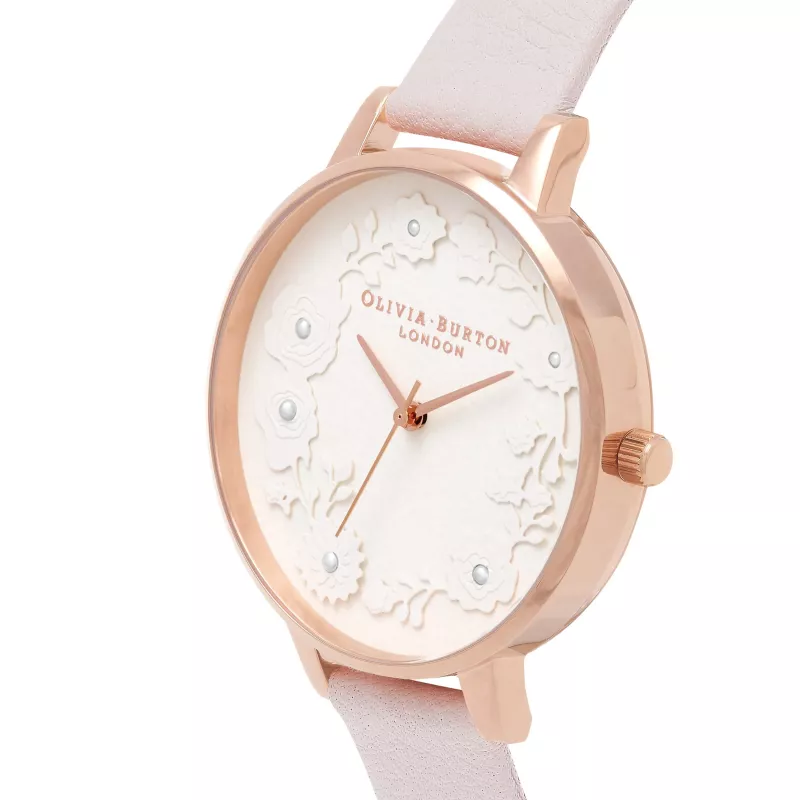 Olivia Burton naiste kell OB16AR01 30mm roosakuldne roostevaba terasest võrk