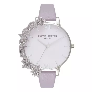 OLIVIA BURTON naiste käekell OB16CB05 38mm roosakuldne roostevabast terasest korpus õrnroosa nahkrihm